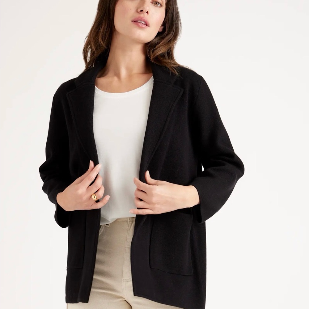 Quince Black Women's Cardigan